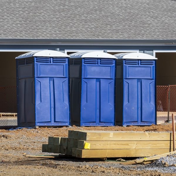 what is the expected delivery and pickup timeframe for the porta potties in Knox Dale PA